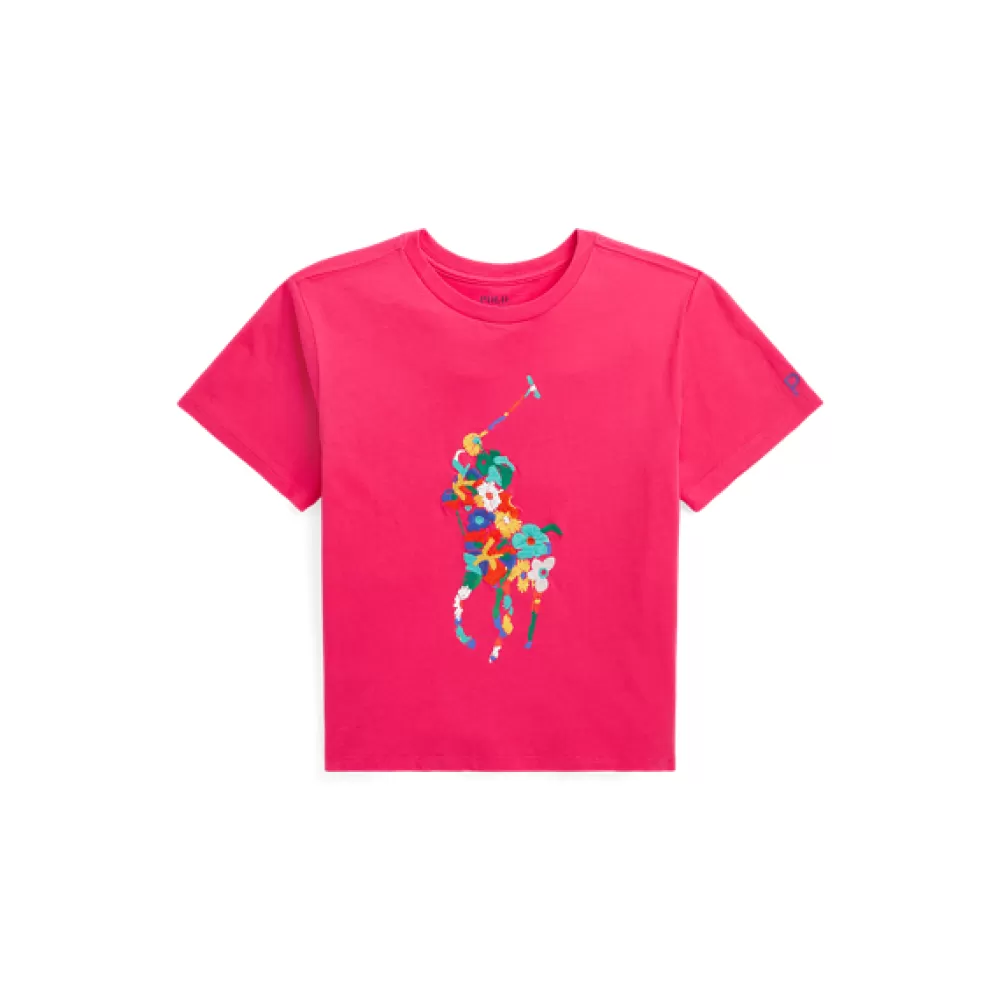 T-Shirts Und Sweatshirts>Ralph Lauren T-Shirts Und Sweatshirts Geblümtes Jersey-T-Shirt mit Big Pony für Children | ® DE