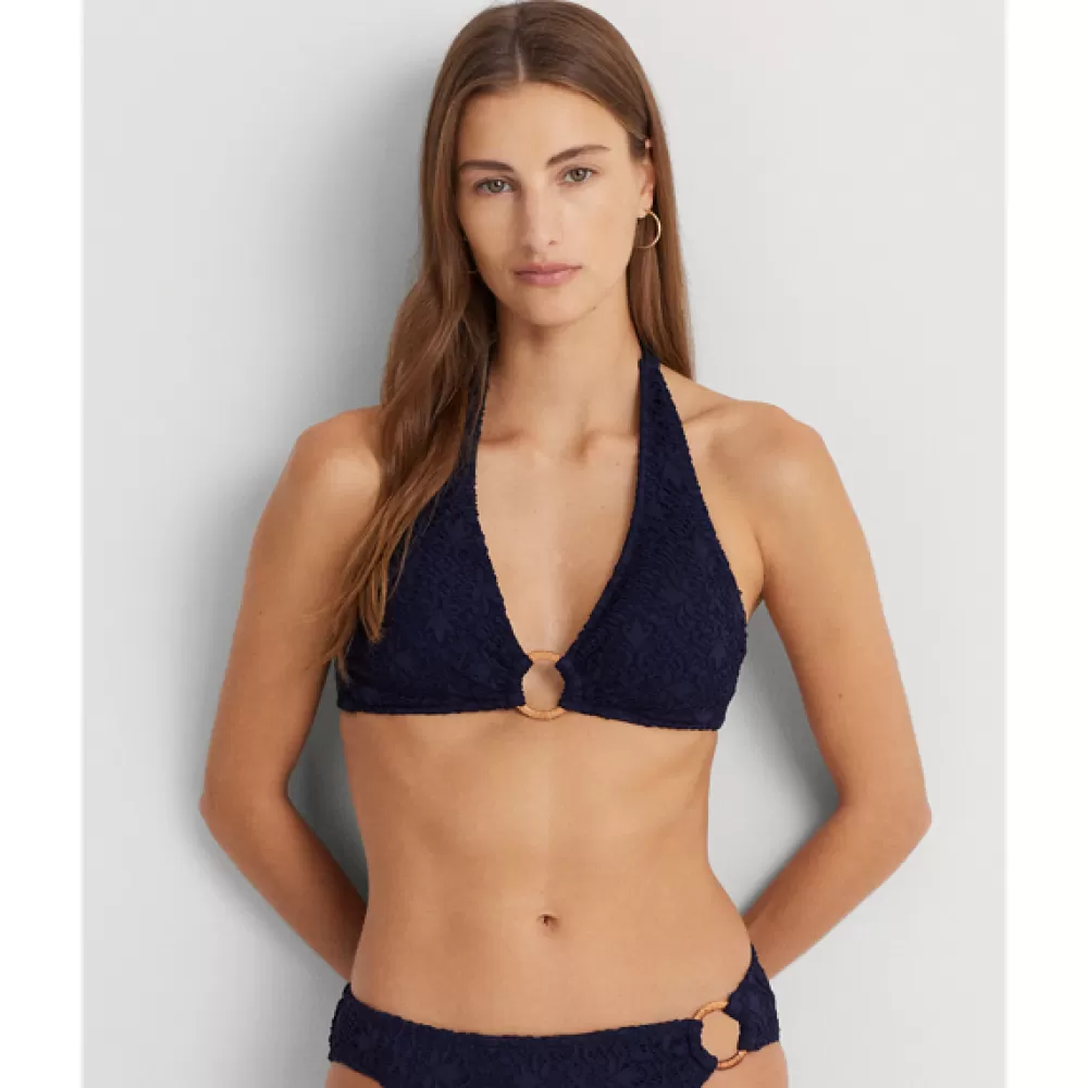 Bade- Und Strandmode>Ralph Lauren Bade- Und Strandmode Gehäkeltes Neckholder-Bikinitop mit Ring für Women | ® DE