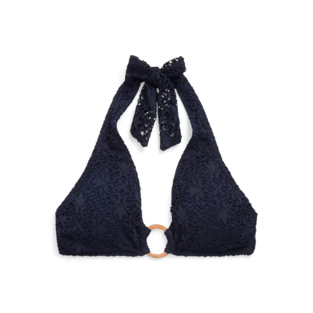 Bade- Und Strandmode>Ralph Lauren Bade- Und Strandmode Gehäkeltes Neckholder-Bikinitop mit Ring für Women | ® DE