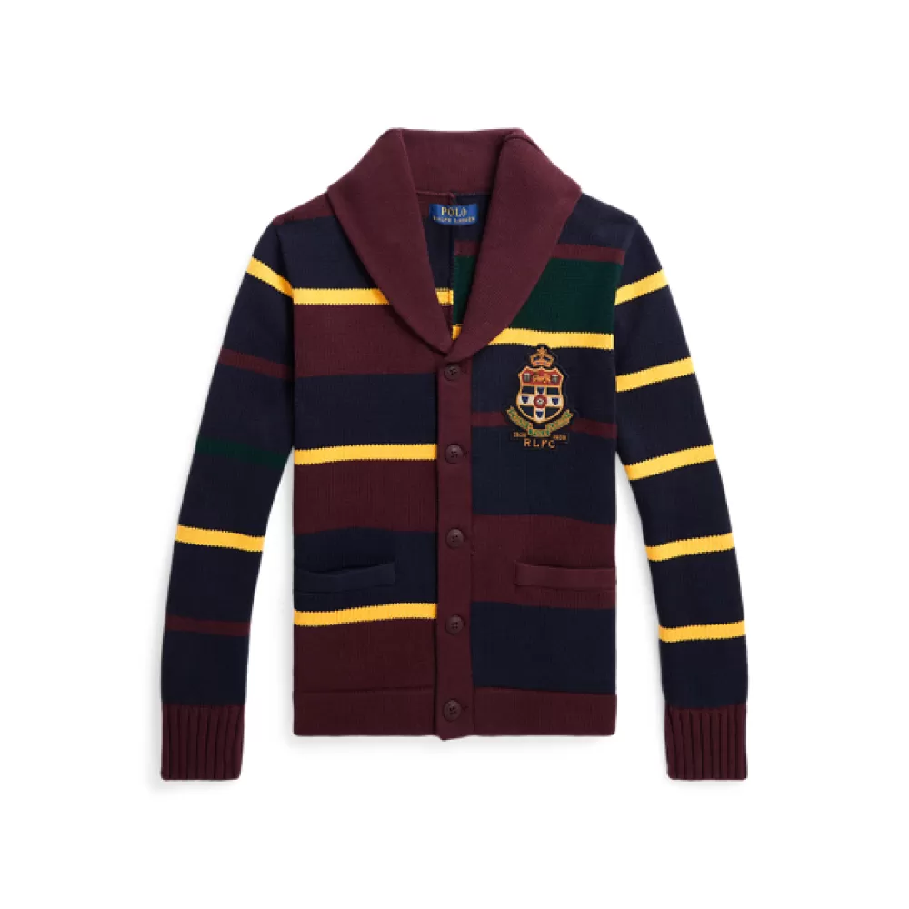 Pullover Und Strickjacken>Ralph Lauren Pullover Und Strickjacken Gestreifte Patchwork-Strickjacke für Children | ® DE