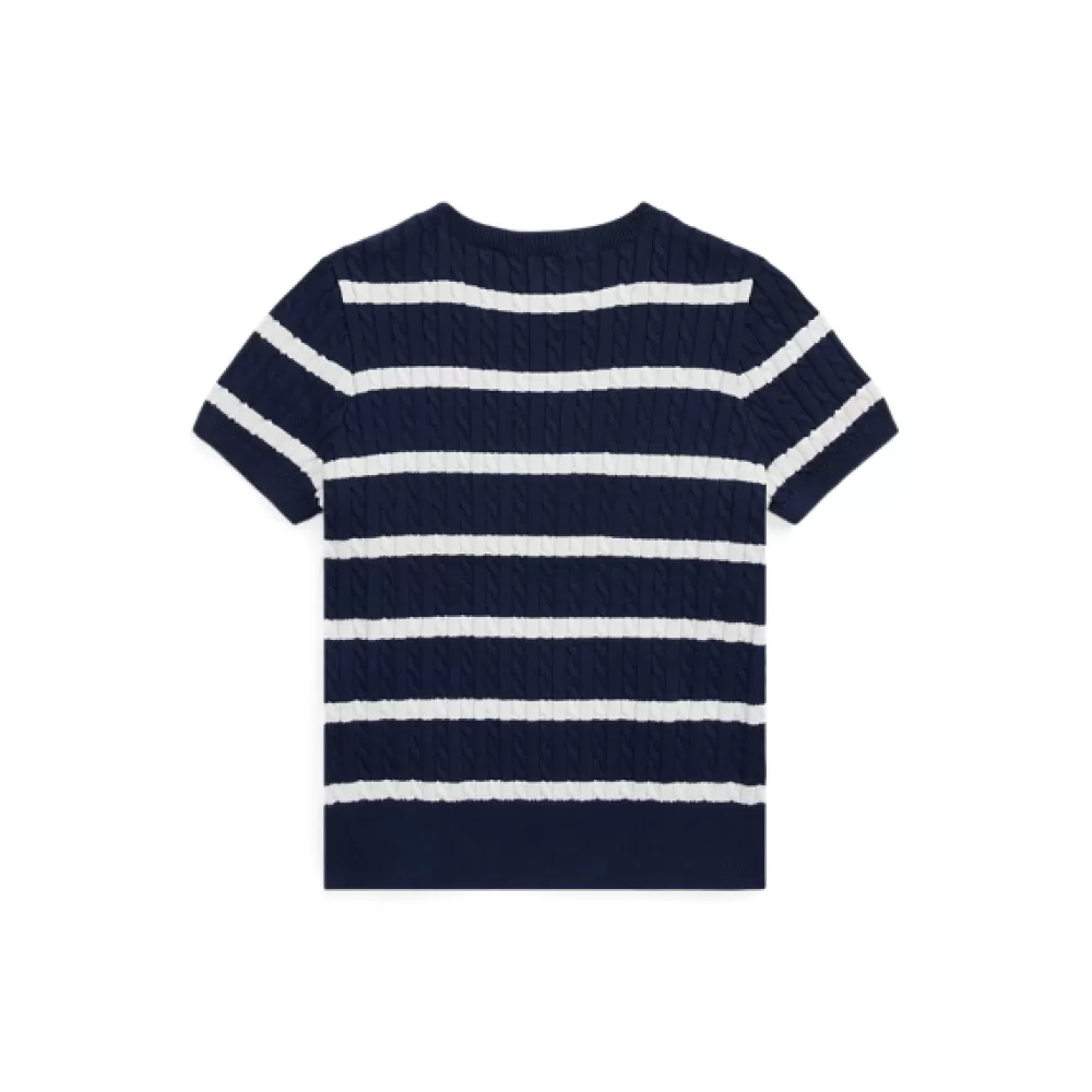 Pullover Und Strickjacken>Ralph Lauren Pullover Und Strickjacken Gestreifter Baumwoll-Kurzarmpullover für Children | ® DE