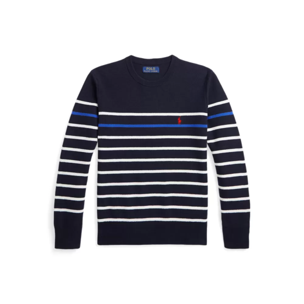 Pullover Und Strickjacken>Ralph Lauren Pullover Und Strickjacken Gestreifter Baumwollpiqué-Pullover für Children | ® DE