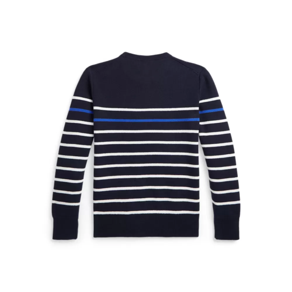 Pullover Und Strickjacken>Ralph Lauren Pullover Und Strickjacken Gestreifter Baumwollpiqué-Pullover für Children | ® DE