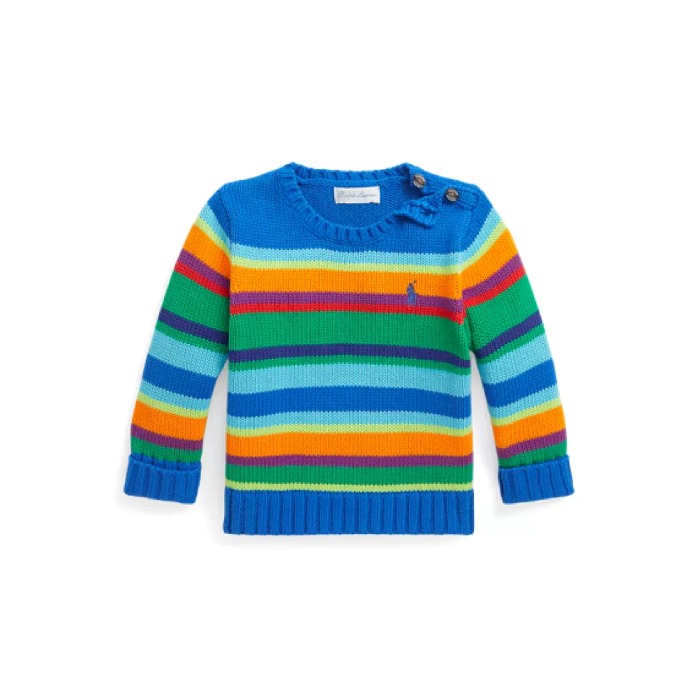 Pullover & Strickjacken>Ralph Lauren Pullover & Strickjacken Gestreifter Baumwollpullover für Baby | ® DE