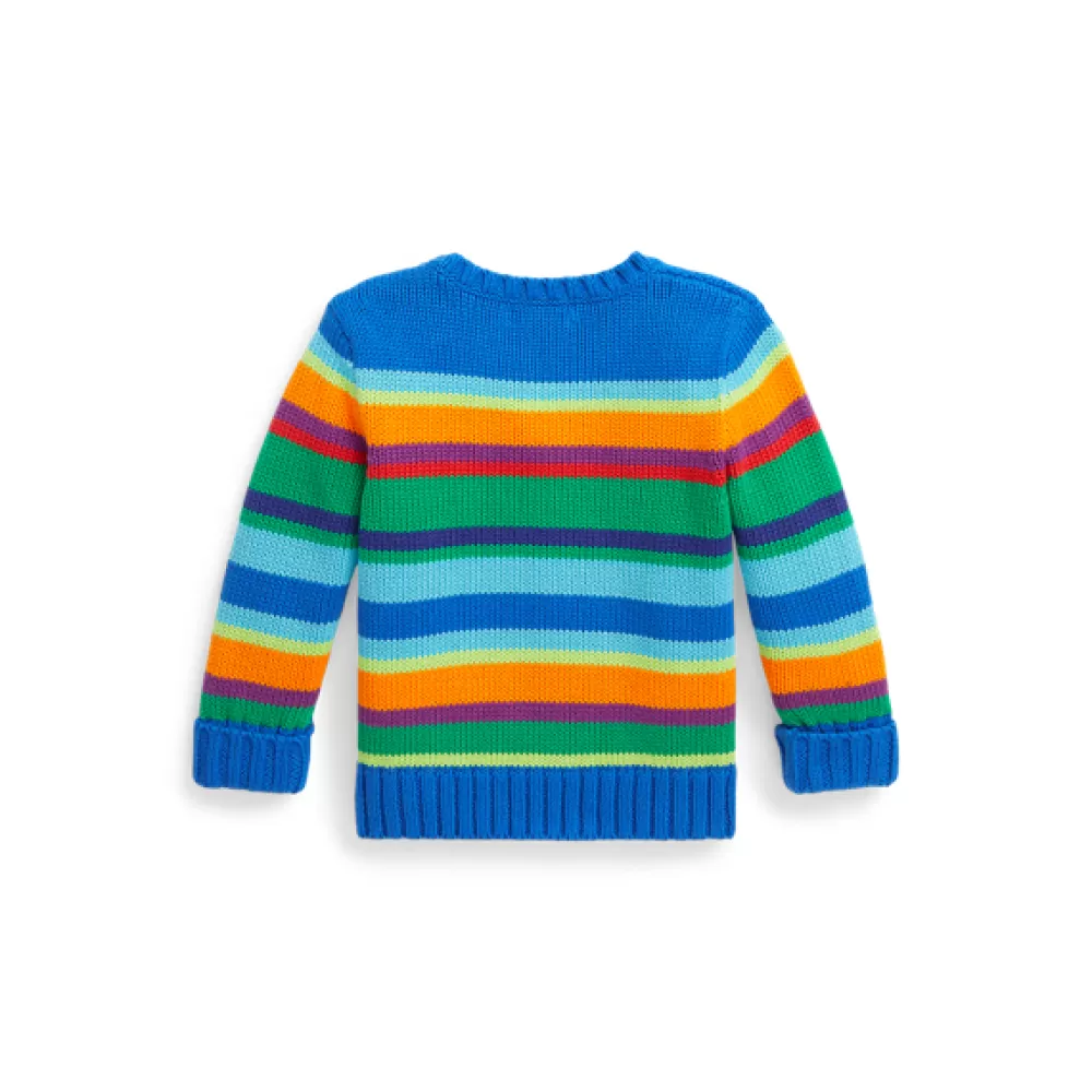 Pullover & Strickjacken>Ralph Lauren Pullover & Strickjacken Gestreifter Baumwollpullover für Baby | ® DE