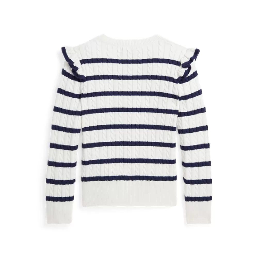 Pullover Und Strickjacken>Ralph Lauren Pullover Und Strickjacken Gestreifter Cardigan mit Mini-Zopfmuster für Children | ® DE