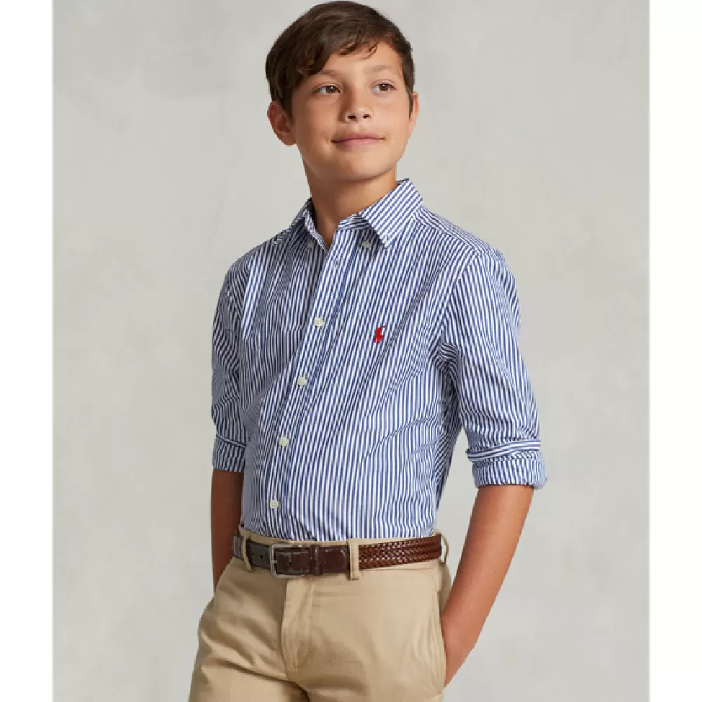 Jungen 6-14 Jahre | Hemden>Ralph Lauren Jungen 6-14 Jahre | Hemden Gestreiftes Baumwollpopelinehemd für Children | ® DE