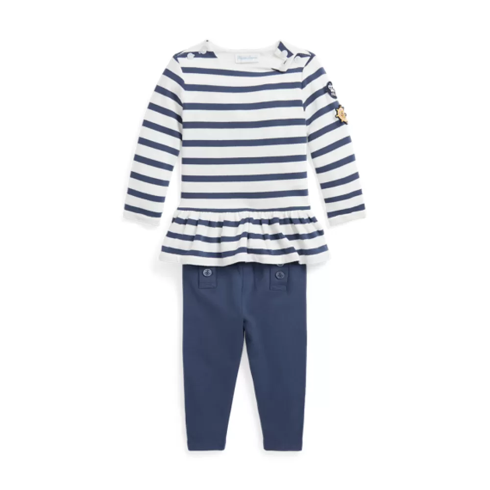 Outfits Und Geschenksets>Ralph Lauren Outfits Und Geschenksets Gestreiftes Jersey-T-Shirt und Leggings für Baby | ® DE