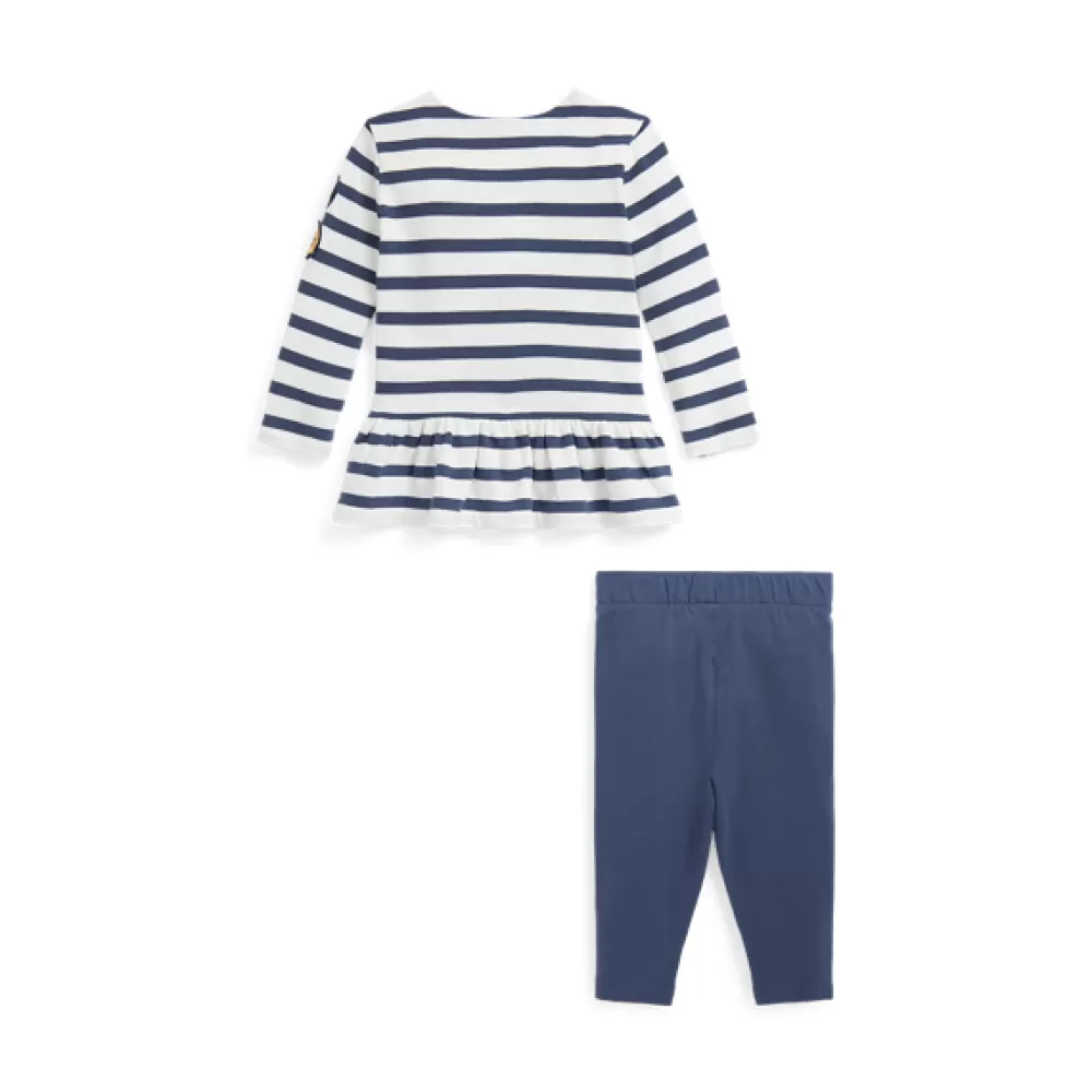 Outfits Und Geschenksets>Ralph Lauren Outfits Und Geschenksets Gestreiftes Jersey-T-Shirt und Leggings für Baby | ® DE