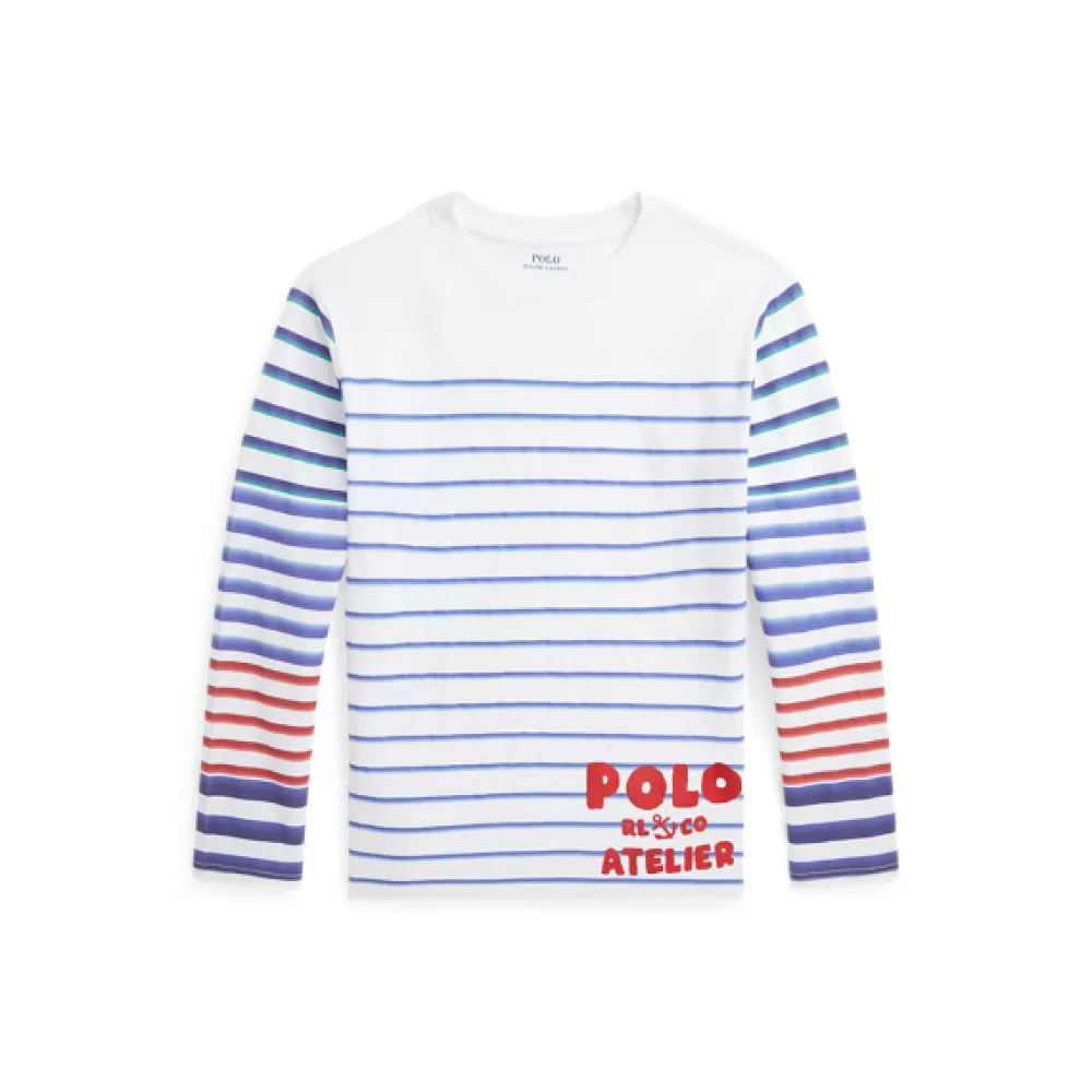 Sportbekleidung | T-Shirts>Ralph Lauren Sportbekleidung | T-Shirts Gestreiftes Langarm-Shirt aus Baumwolle für Children | ® DE