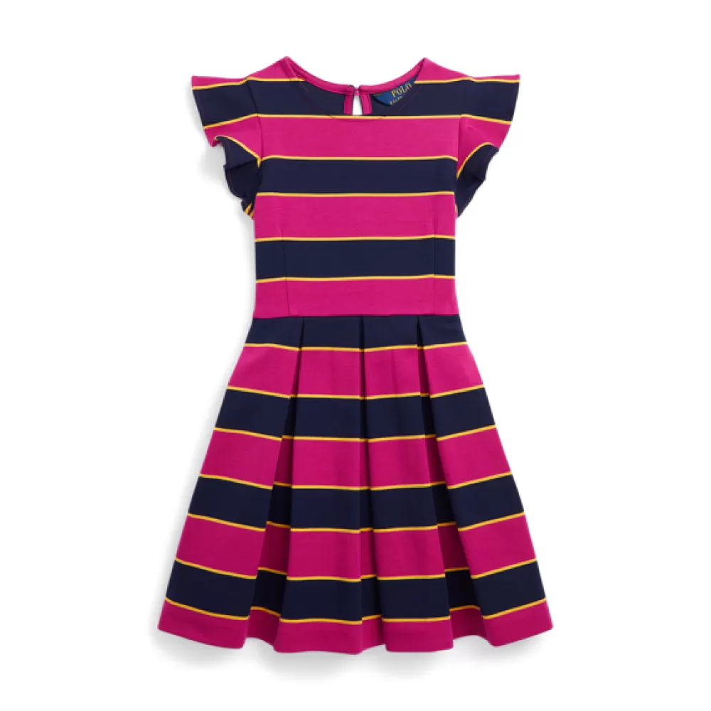 Mädchen 1½-6½ Jahre>Ralph Lauren Mädchen 1½-6½ Jahre Gestreiftes Ponté-Kleid für Children | ® DE