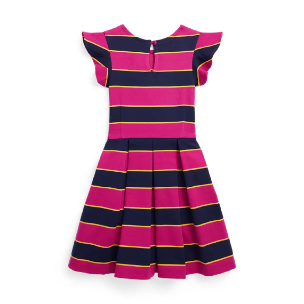 Mädchen 1½-6½ Jahre>Ralph Lauren Mädchen 1½-6½ Jahre Gestreiftes Ponté-Kleid für Children | ® DE