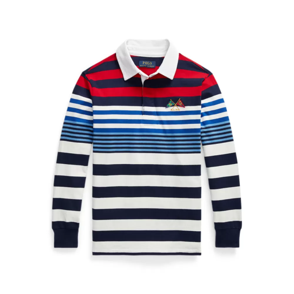 Poloshirts | Jungen 6-14 Jahre>Ralph Lauren Poloshirts | Jungen 6-14 Jahre Gestreiftes Rugbyhemd aus Baumwolle für Children | ® DE