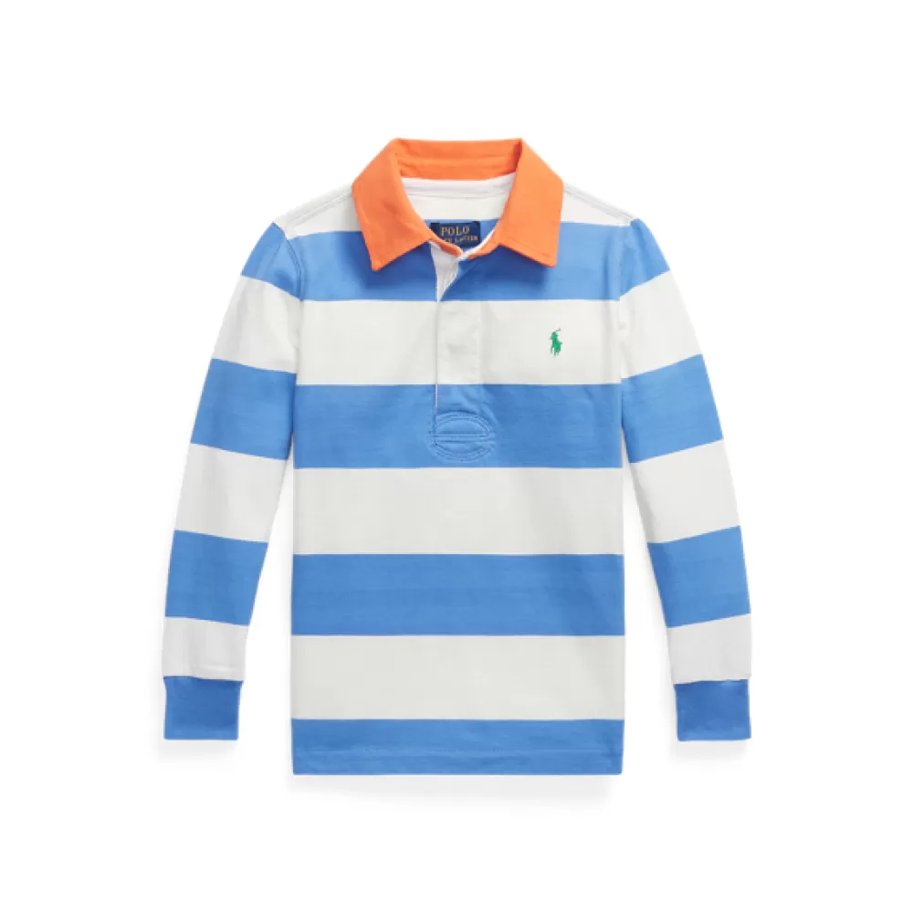 Poloshirts>Ralph Lauren Poloshirts Gestreiftes Rugbyhemd aus Jersey für Children | ® DE