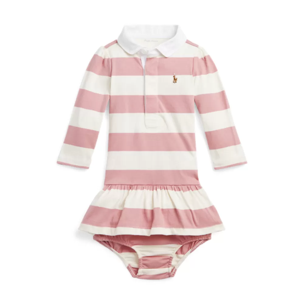 Kleider Und Bodys | Neuheiten>Ralph Lauren Kleider Und Bodys | Neuheiten Gestreiftes Rugbykleid mit Höschen für Baby | ® DE