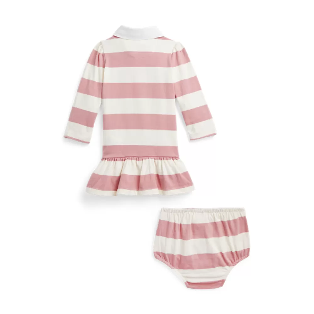 Kleider Und Bodys | Neuheiten>Ralph Lauren Kleider Und Bodys | Neuheiten Gestreiftes Rugbykleid mit Höschen für Baby | ® DE