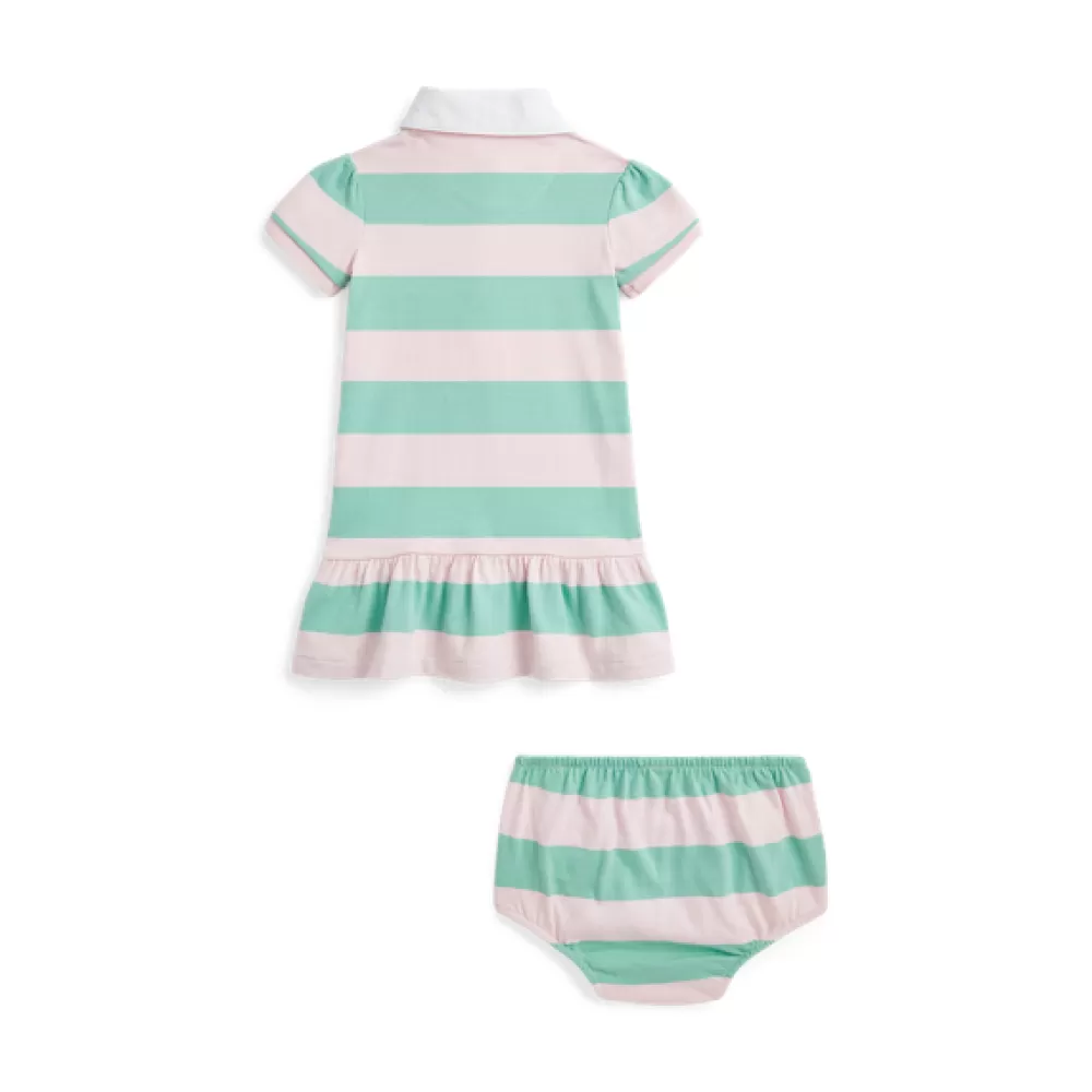 Kleider Und Bodys | Neuheiten>Ralph Lauren Kleider Und Bodys | Neuheiten Gestreiftes Rugbykleid mit Höschen für Baby | ® DE