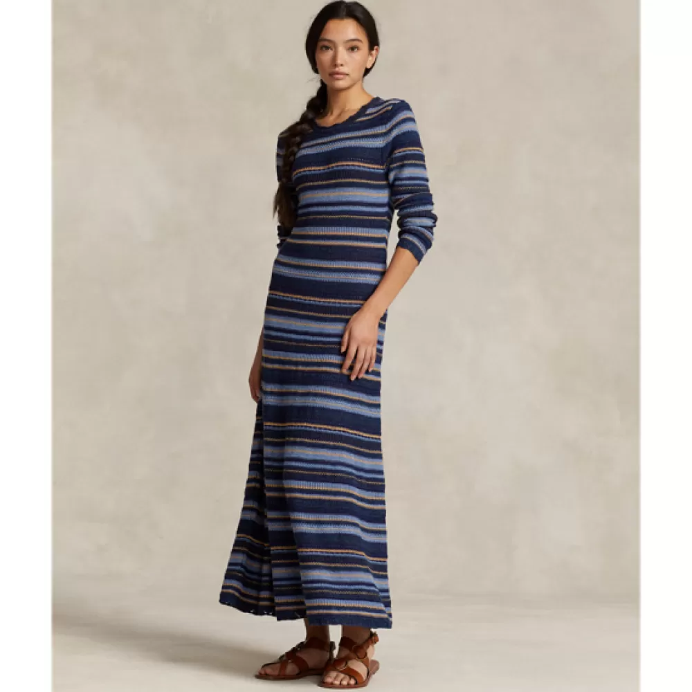 Kleider Und Jumpsuits>Ralph Lauren Kleider Und Jumpsuits Gestreiftes Strick-Pulloverkleid für Women | ® DE