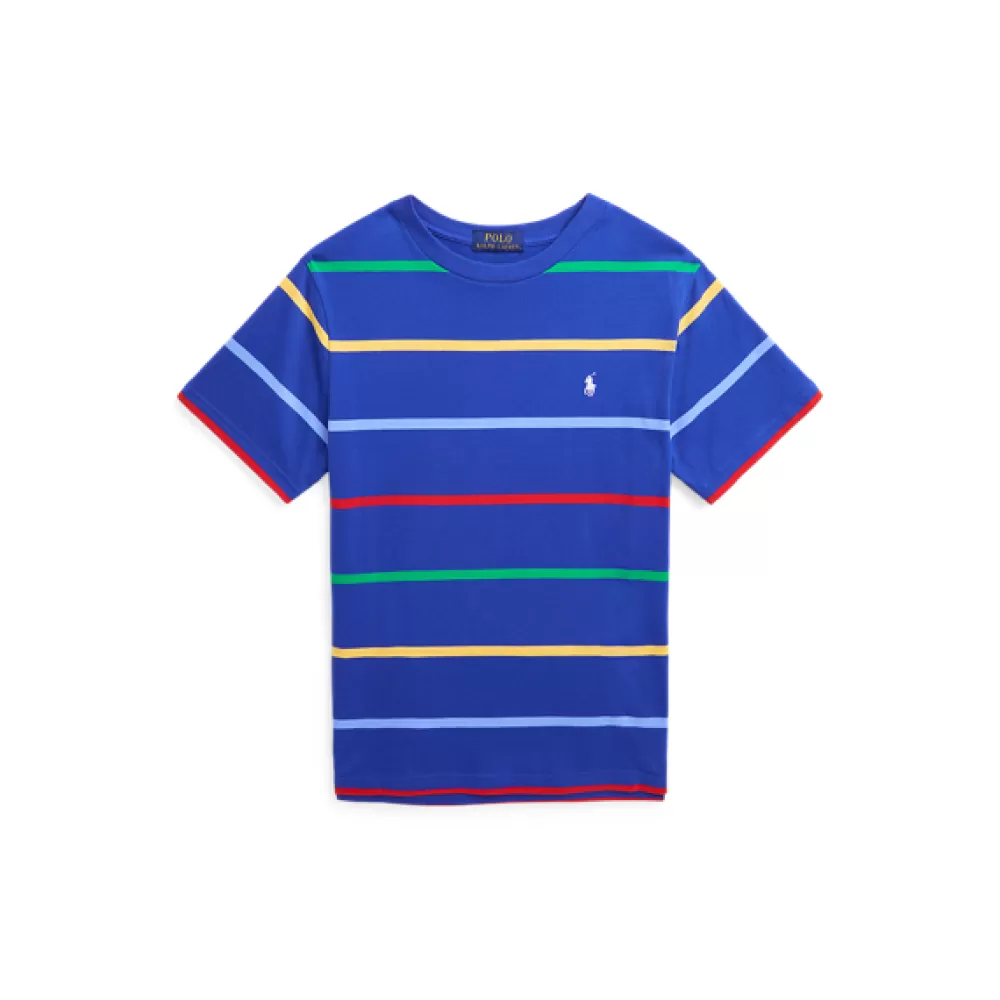 Sportbekleidung | T-Shirts | Jungen 6-14 Jahre>Ralph Lauren Sportbekleidung | T-Shirts | Jungen 6-14 Jahre Gestreiftes T-Shirt aus Baumwolle für Children | ® DE