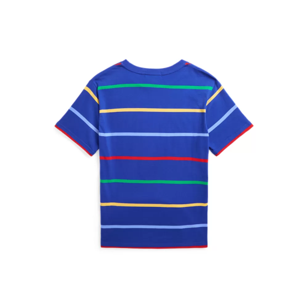 Sportbekleidung | T-Shirts | Jungen 6-14 Jahre>Ralph Lauren Sportbekleidung | T-Shirts | Jungen 6-14 Jahre Gestreiftes T-Shirt aus Baumwolle für Children | ® DE