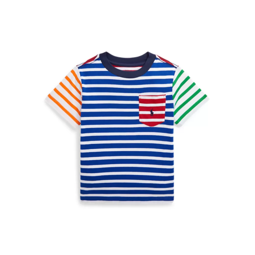 T-Shirts | Jungen 1½-6 Jahre>Ralph Lauren T-Shirts | Jungen 1½-6 Jahre Gestreiftes T-Shirt aus Baumwolljersey für Children | ® DE