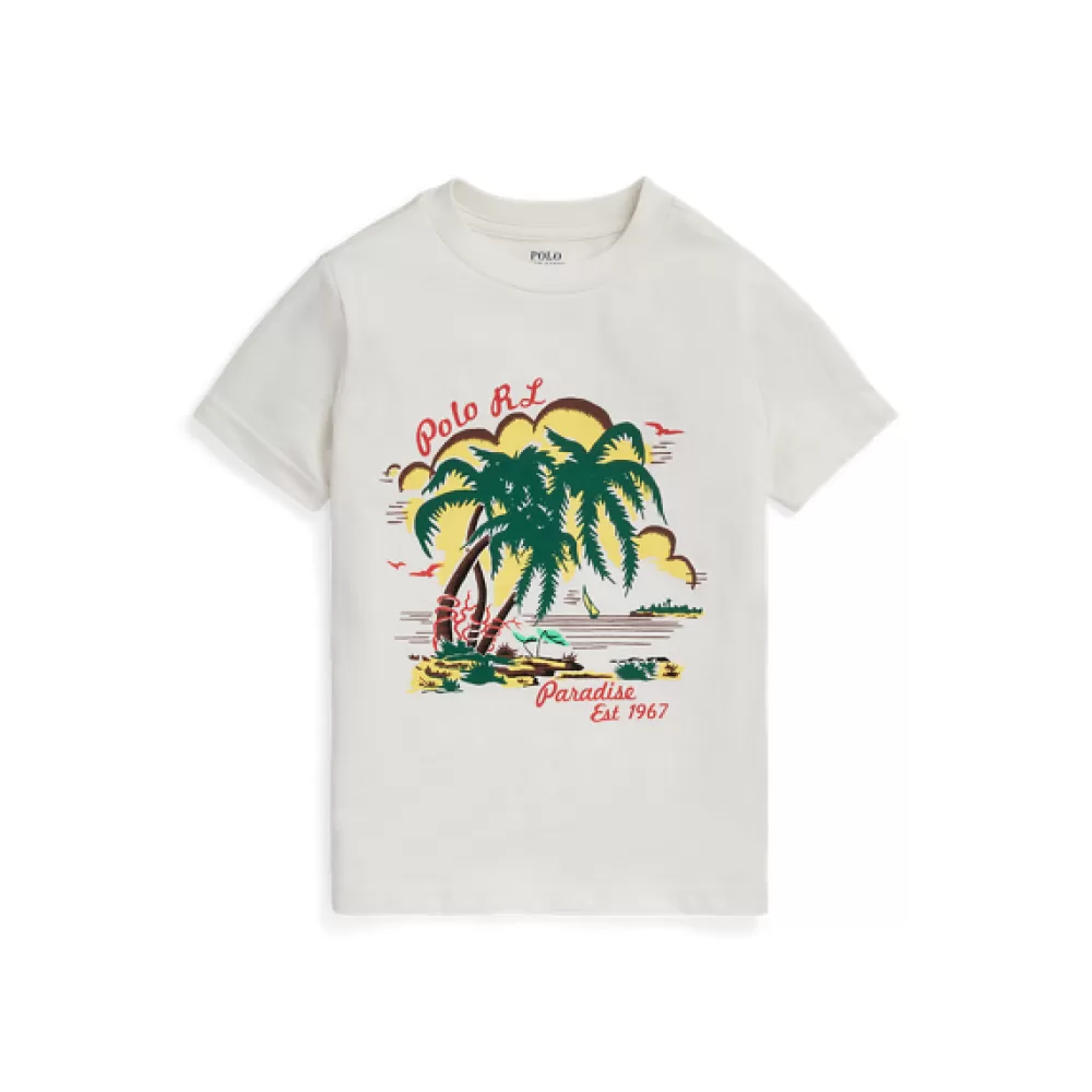 T-Shirts>Ralph Lauren T-Shirts Grafik-T-Shirt aus Baumwolljersey für Children | ® DE