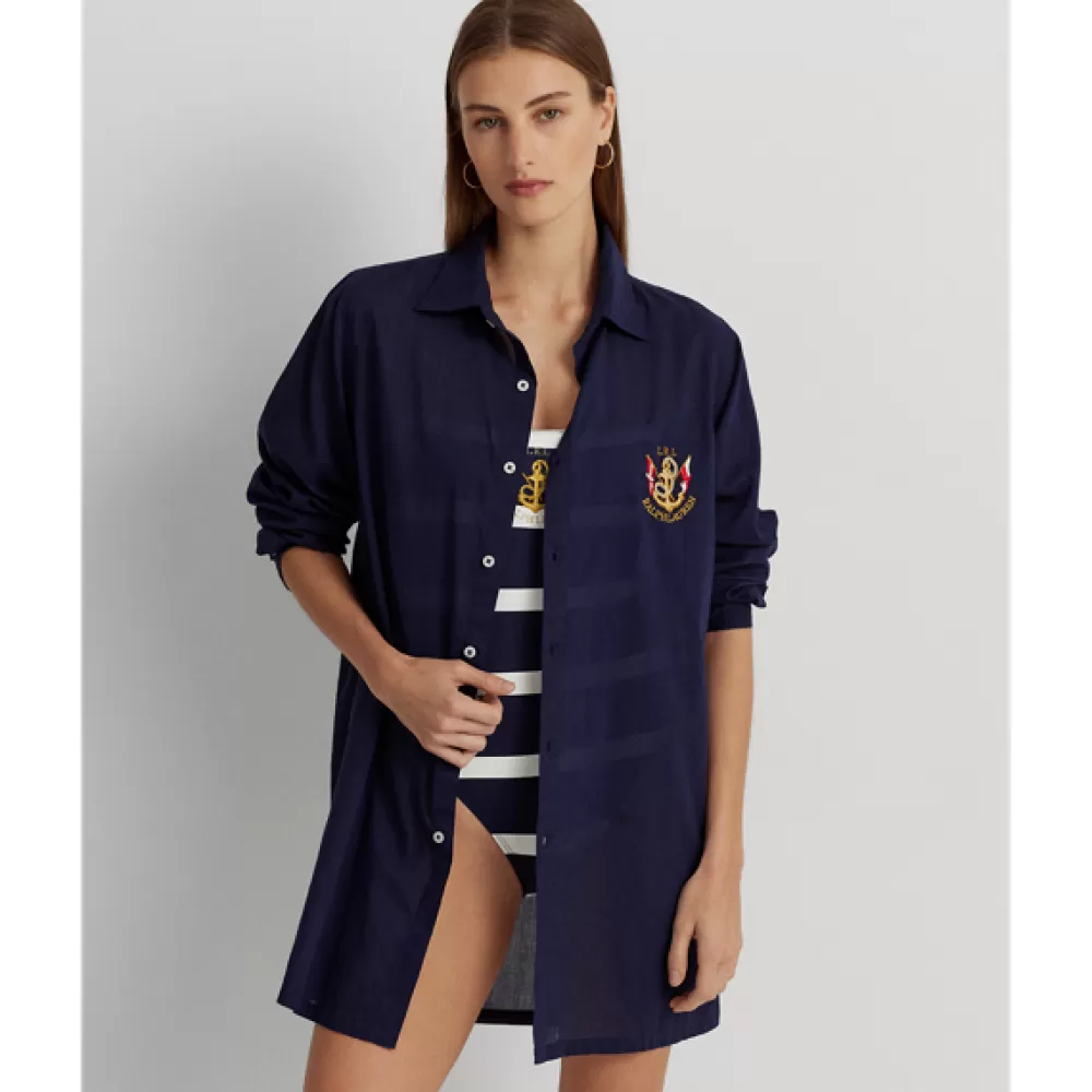 Bade- Und Strandmode>Ralph Lauren Bade- Und Strandmode Hemd-Cover-up aus Baumwollvoile für Women | ® DE