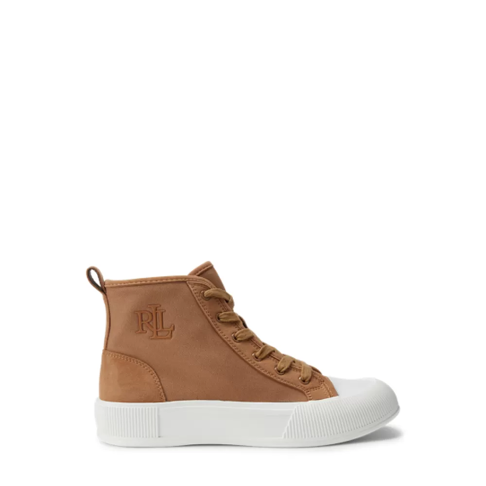 Turnschuhe>Ralph Lauren Turnschuhe Hoher Segeltuch-Wildleder-Sneaker Dakota für Women | ® DE