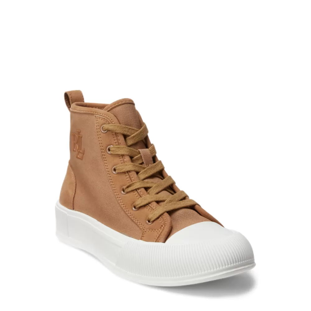 Turnschuhe>Ralph Lauren Turnschuhe Hoher Segeltuch-Wildleder-Sneaker Dakota für Women | ® DE