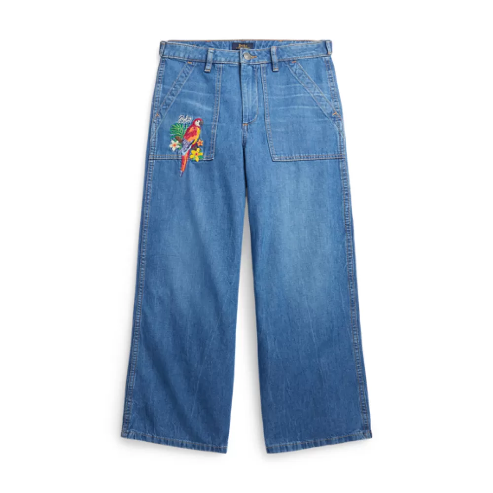 Röcke Und Hosen>Ralph Lauren Röcke Und Hosen Jeans mit tropischer Stickerei für Children | ® DE