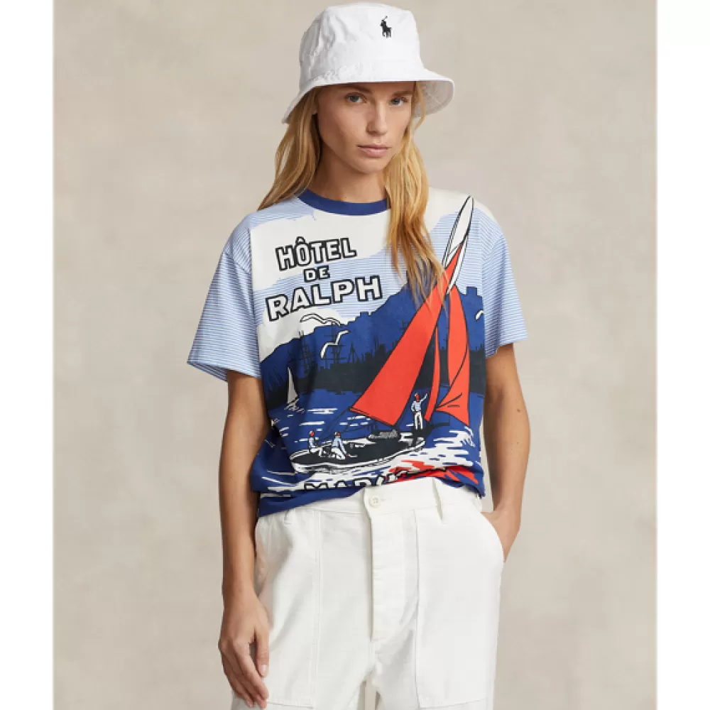 T-Shirts Und Tops>Ralph Lauren T-Shirts Und Tops Jersey-T-Shirt mit Grafik für Women | ® DE