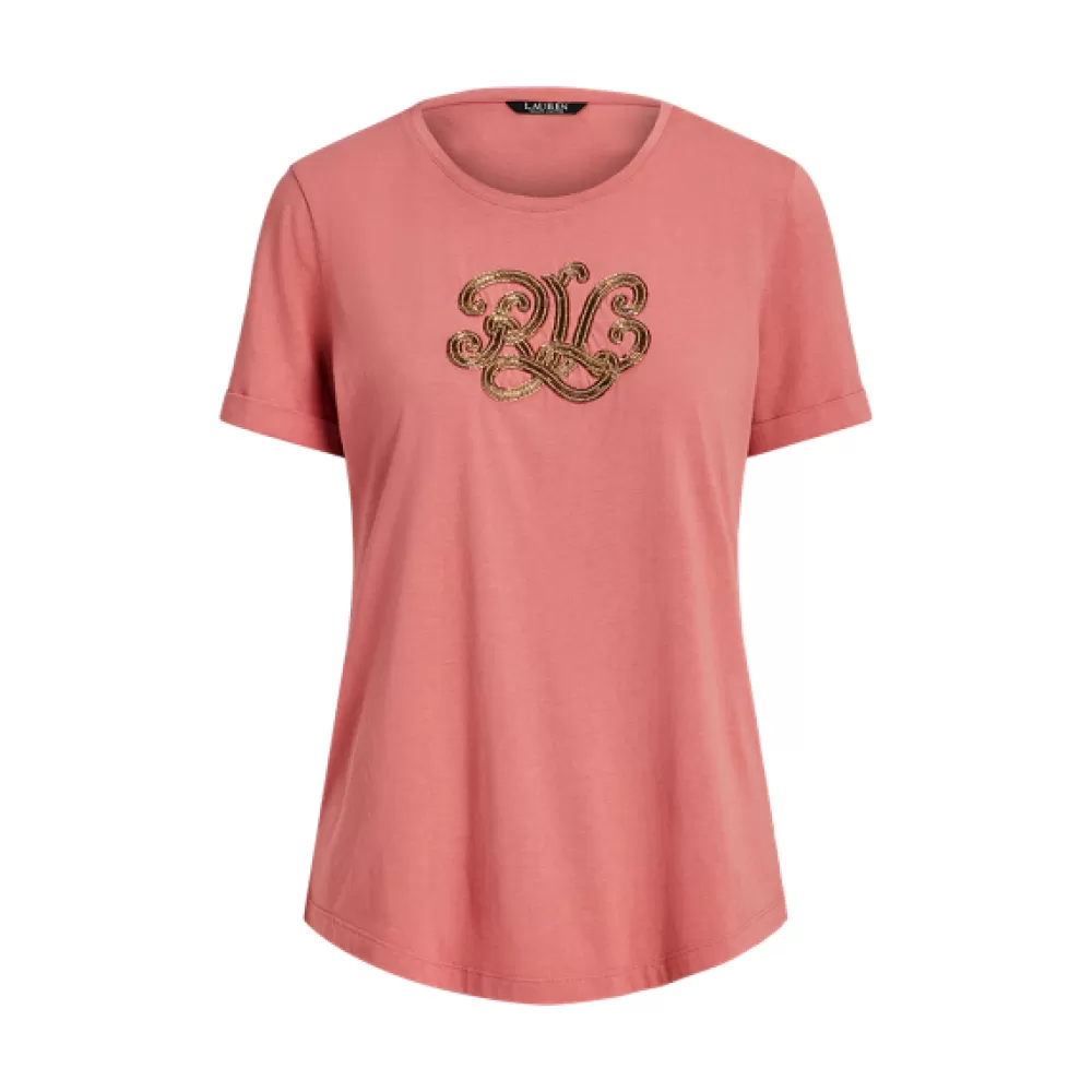 T-Shirts Und Tops>Ralph Lauren T-Shirts Und Tops Jersey-T-Shirt mit Perlenlogo für Women | ® DE