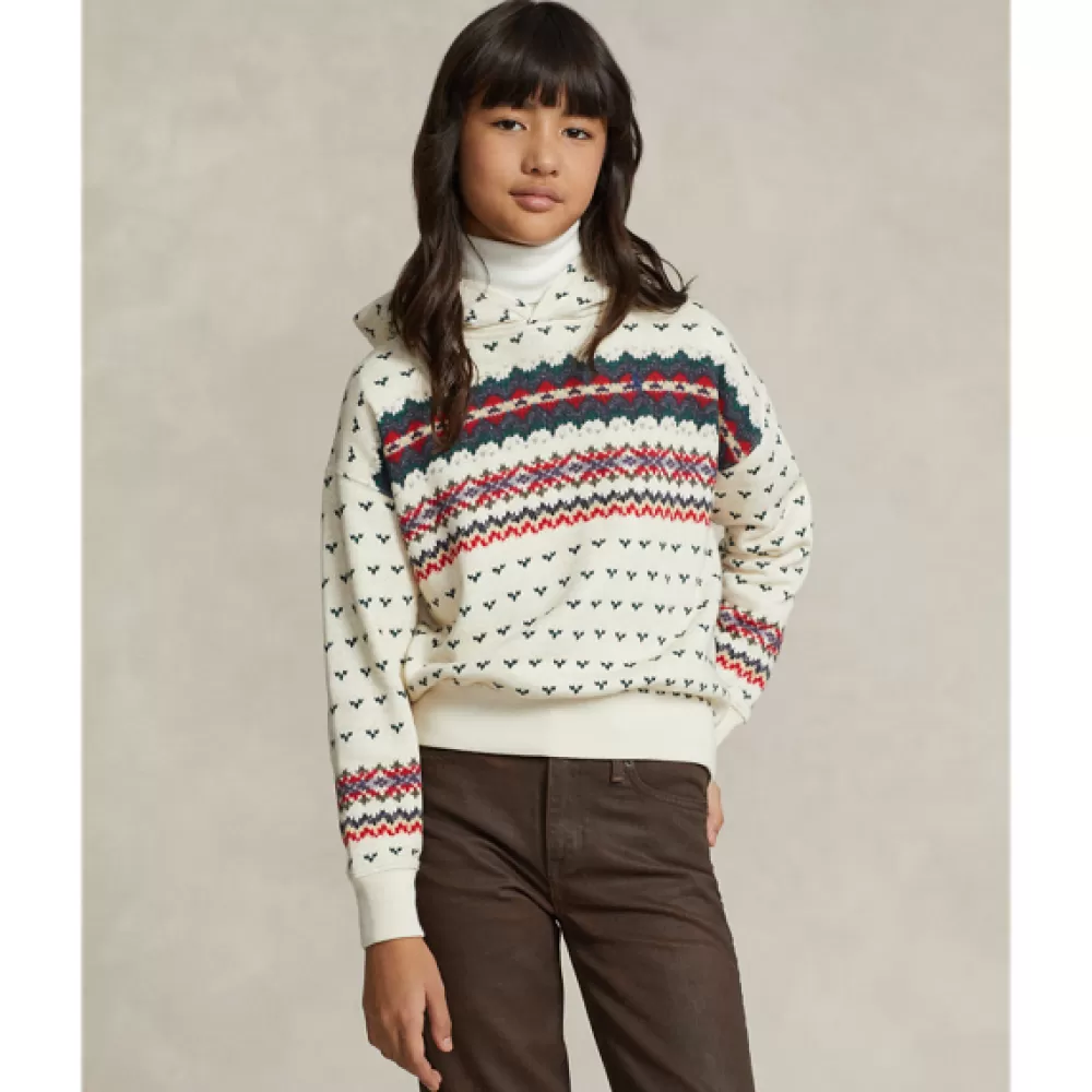 Mädchen 7-14 Jahre>Ralph Lauren Mädchen 7-14 Jahre Kapuzenpullover mit Fair-Isle-Muster für Children | ® DE