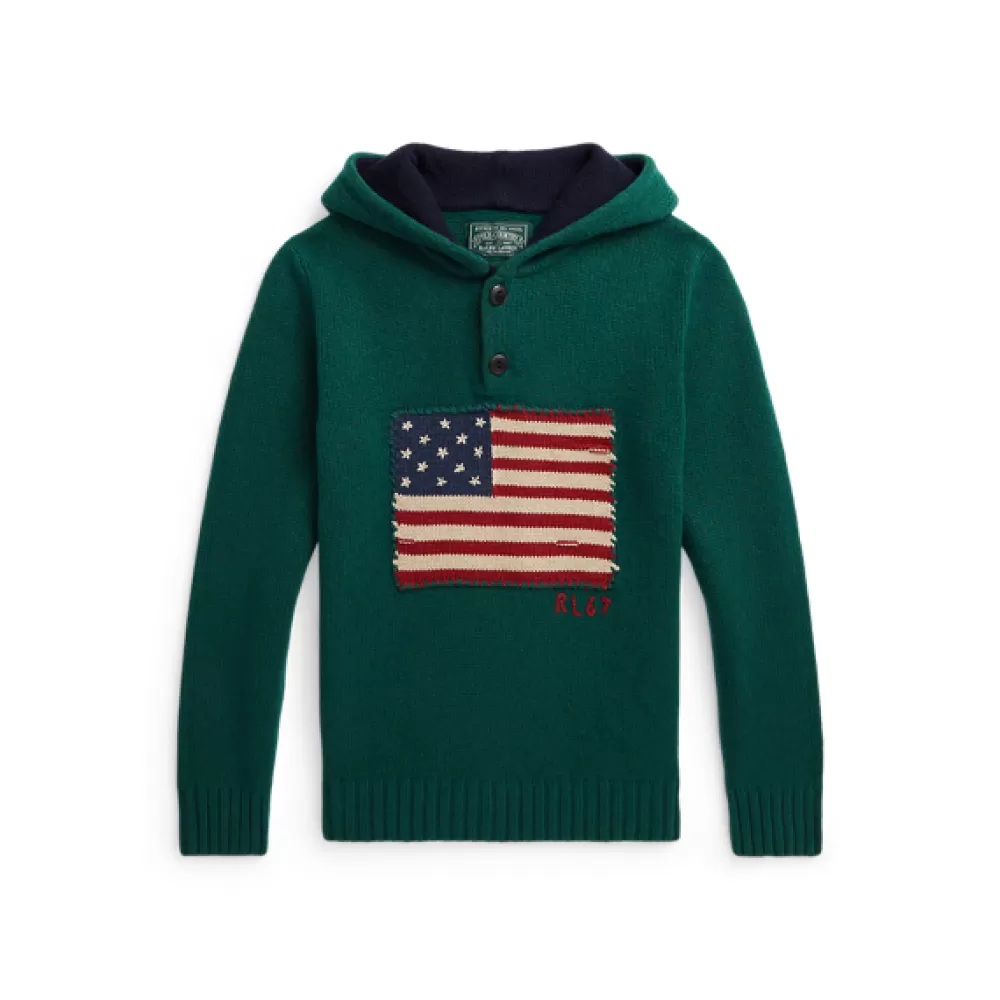 Pullover Und Strickjacken>Ralph Lauren Pullover Und Strickjacken Kapuzenpullover mit Flagge für Children | ® DE