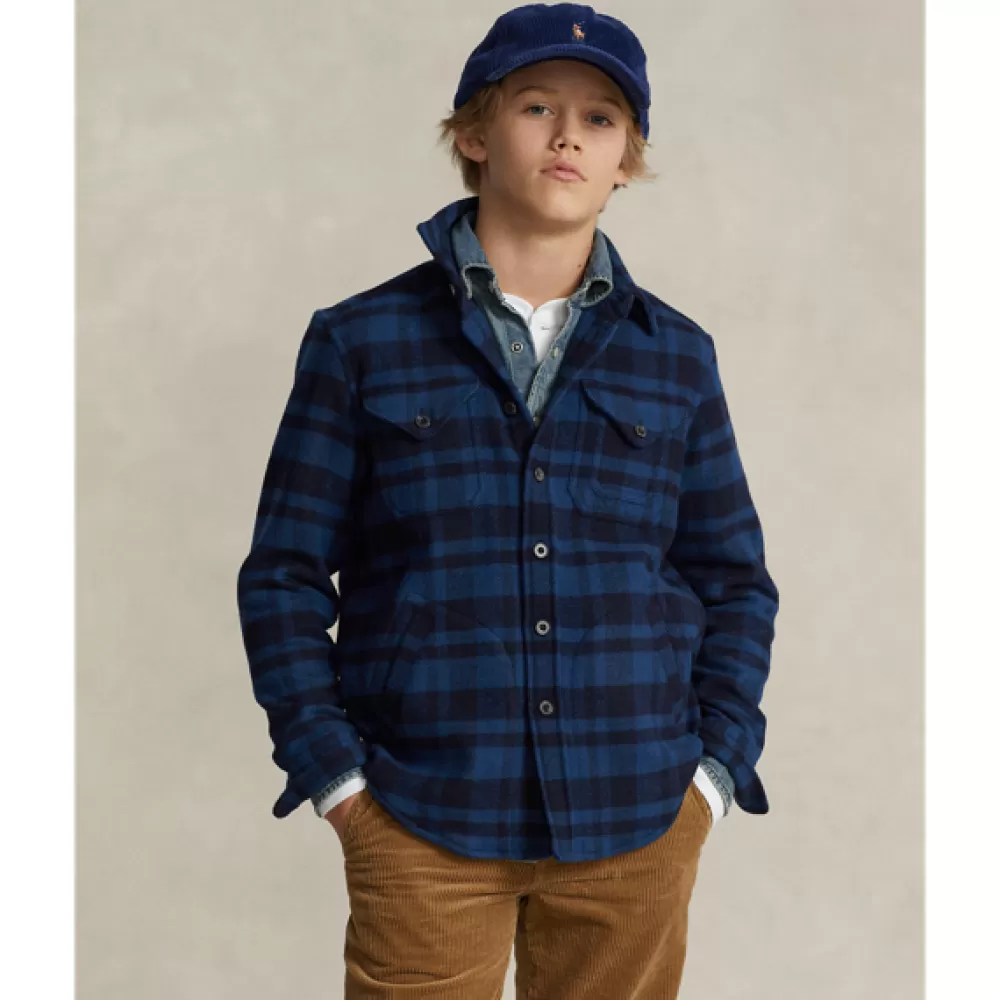 Hemden>Ralph Lauren Hemden Karierte Twill-Hemdjacke mit Wolle für Children | ® DE