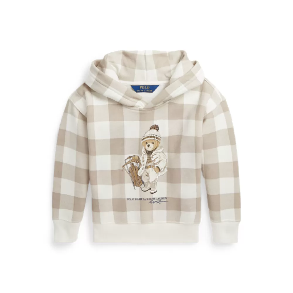 Mädchen>Ralph Lauren Mädchen Karierter Kapuzenpullover mit Polo Bear für Children | ® DE