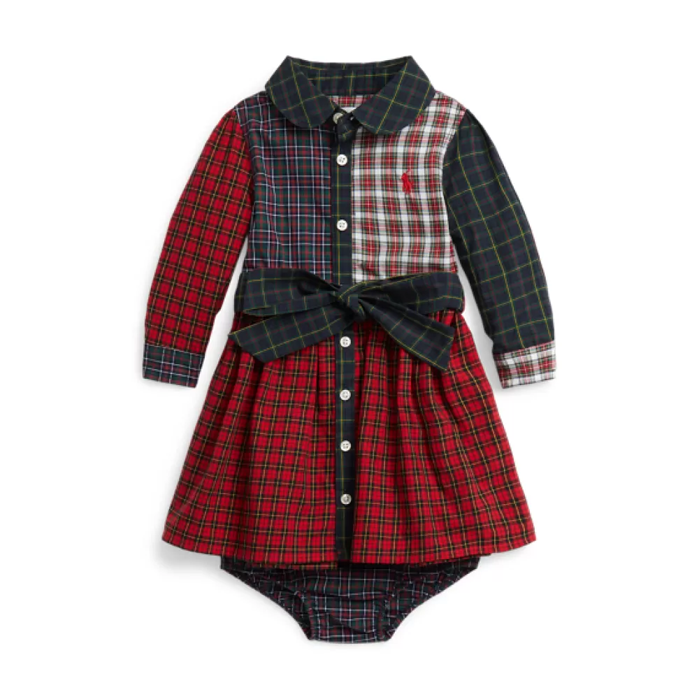 Kleider Und Bodys>Ralph Lauren Kleider Und Bodys Kariertes Popeline-Hemdkleid mit Höschen für Baby | ® DE