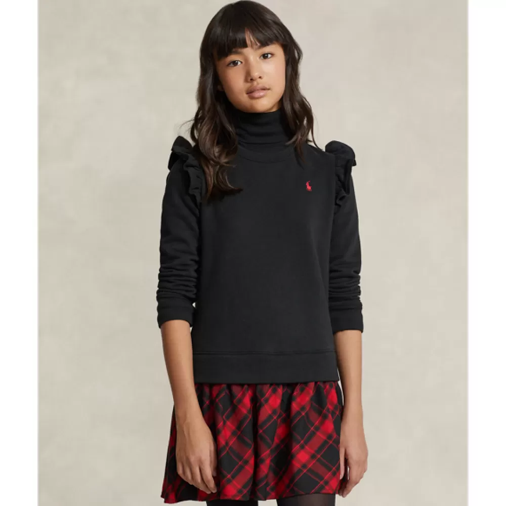 Mädchen 7-14 Jahre>Ralph Lauren Mädchen 7-14 Jahre Kariertes Pulloverkleid aus Fleece für Children | ® DE