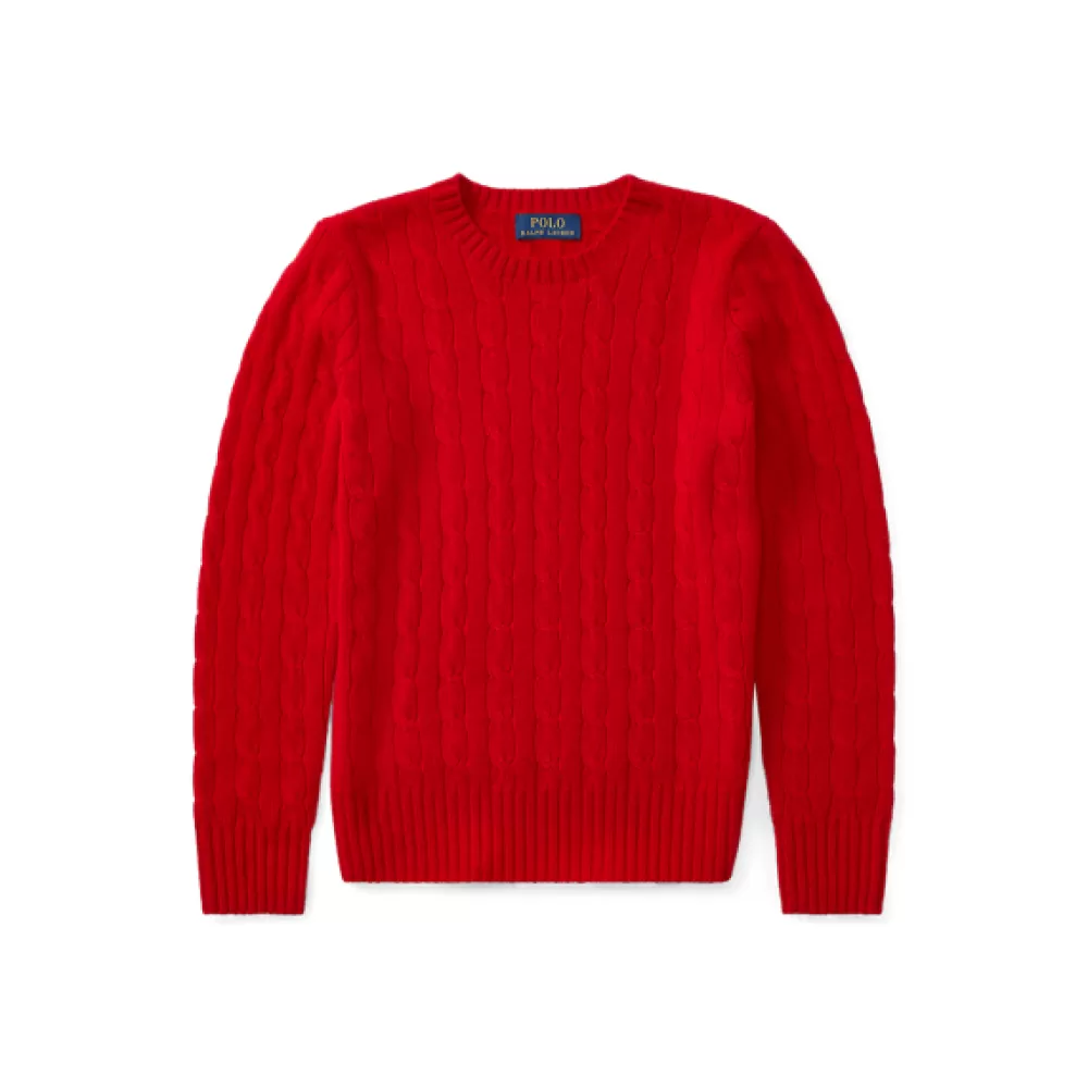 Pullover Und Strickjacken>Ralph Lauren Pullover Und Strickjacken Kaschmirpullover mit Zopfmuster für Children | ® DE