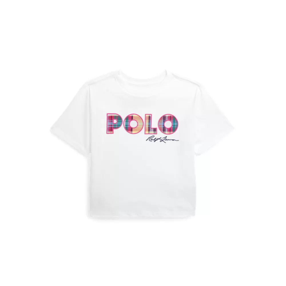 T-Shirts Und Sweatshirts>Ralph Lauren T-Shirts Und Sweatshirts Kastenförmiges T-Shirt mit Madras-Logo für Children | ® DE