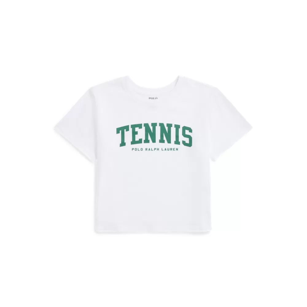 Sportbekleidung | T-Shirts Und Sweatshirts>Ralph Lauren Sportbekleidung | T-Shirts Und Sweatshirts Kastenförmiges T-Shirt mit Tennisgrafik für Children | ® DE