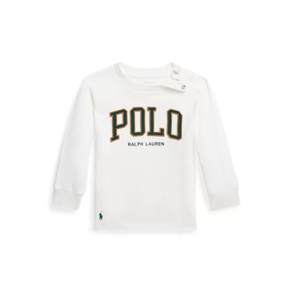 T-Shirts & Sweatshirts | Grundausstattung Für Neugeborene>Ralph Lauren T-Shirts & Sweatshirts | Grundausstattung Für Neugeborene Langarmoberteil aus Baumwolljersey für Baby | ® DE