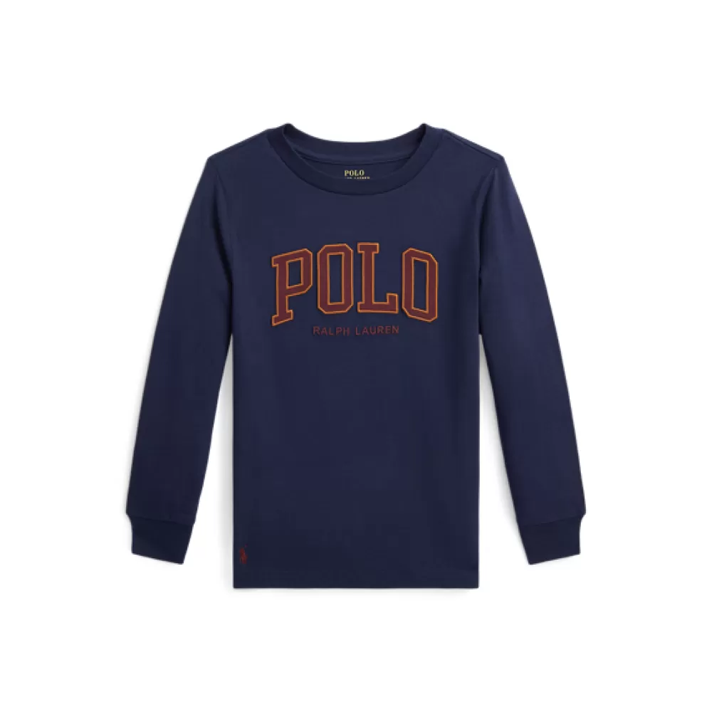 Sportbekleidung>Ralph Lauren Sportbekleidung Langarmoberteil aus Baumwolljersey für Children | ® DE