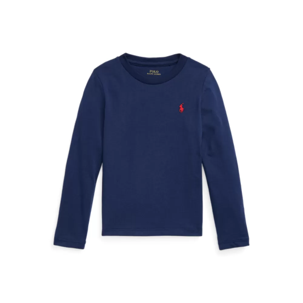 Mädchen 1½-6½ Jahre>Ralph Lauren Mädchen 1½-6½ Jahre Langarm-T-Shirt aus Baumwolljersey für Children | ® DE