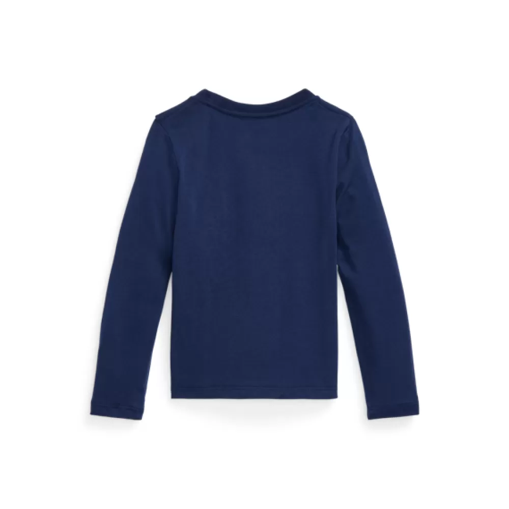 Mädchen 1½-6½ Jahre>Ralph Lauren Mädchen 1½-6½ Jahre Langarm-T-Shirt aus Baumwolljersey für Children | ® DE