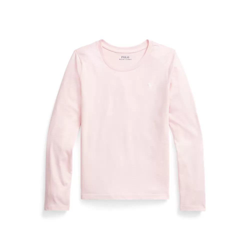 Mädchen 7-14 Jahre>Ralph Lauren Mädchen 7-14 Jahre Langarm-T-Shirt aus Baumwolljersey für Children | ® DE