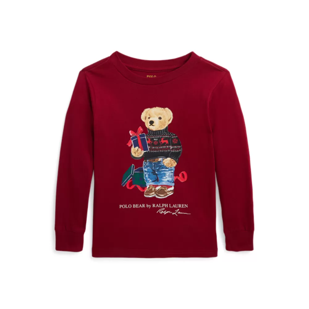 Jungen | T-Shirts>Ralph Lauren Jungen | T-Shirts Langarm-T-Shirt mit Polo Bear für Children | ® DE