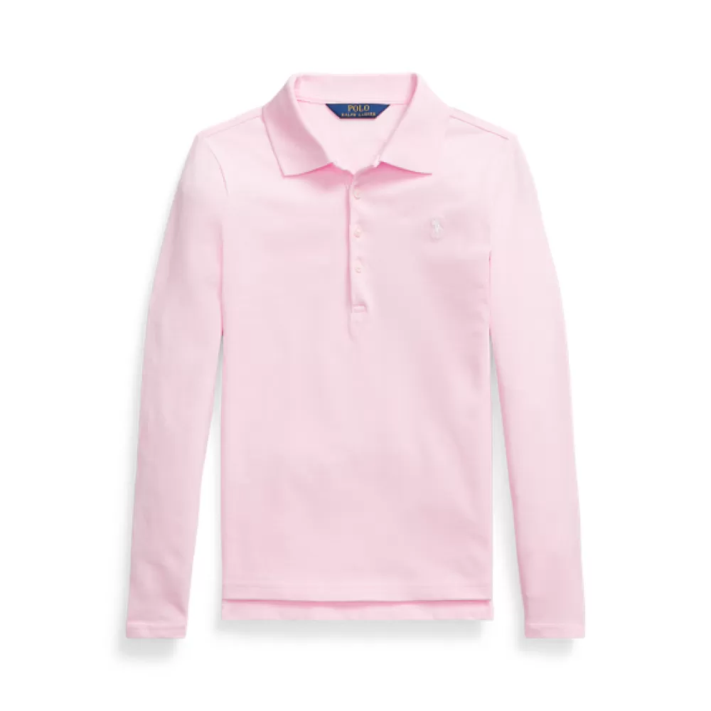 Mädchen 7-14 Jahre>Ralph Lauren Mädchen 7-14 Jahre Langärmliges Piqué-Poloshirt für Children | ® DE