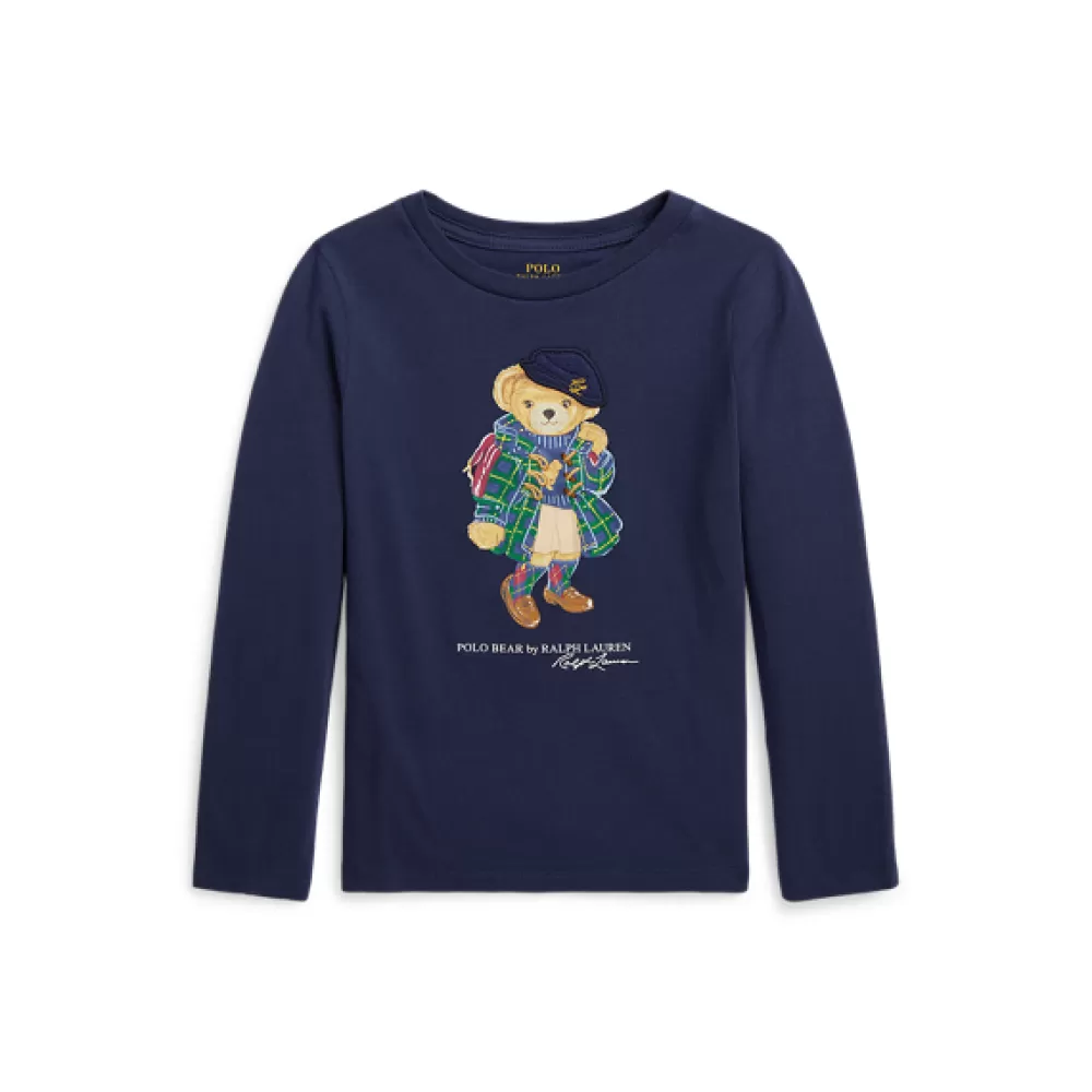 Mädchen | Mädchen 1½-6½ Jahre>Ralph Lauren Mädchen | Mädchen 1½-6½ Jahre Langärmliges T-Shirt mit Polo Bear für Children | ® DE