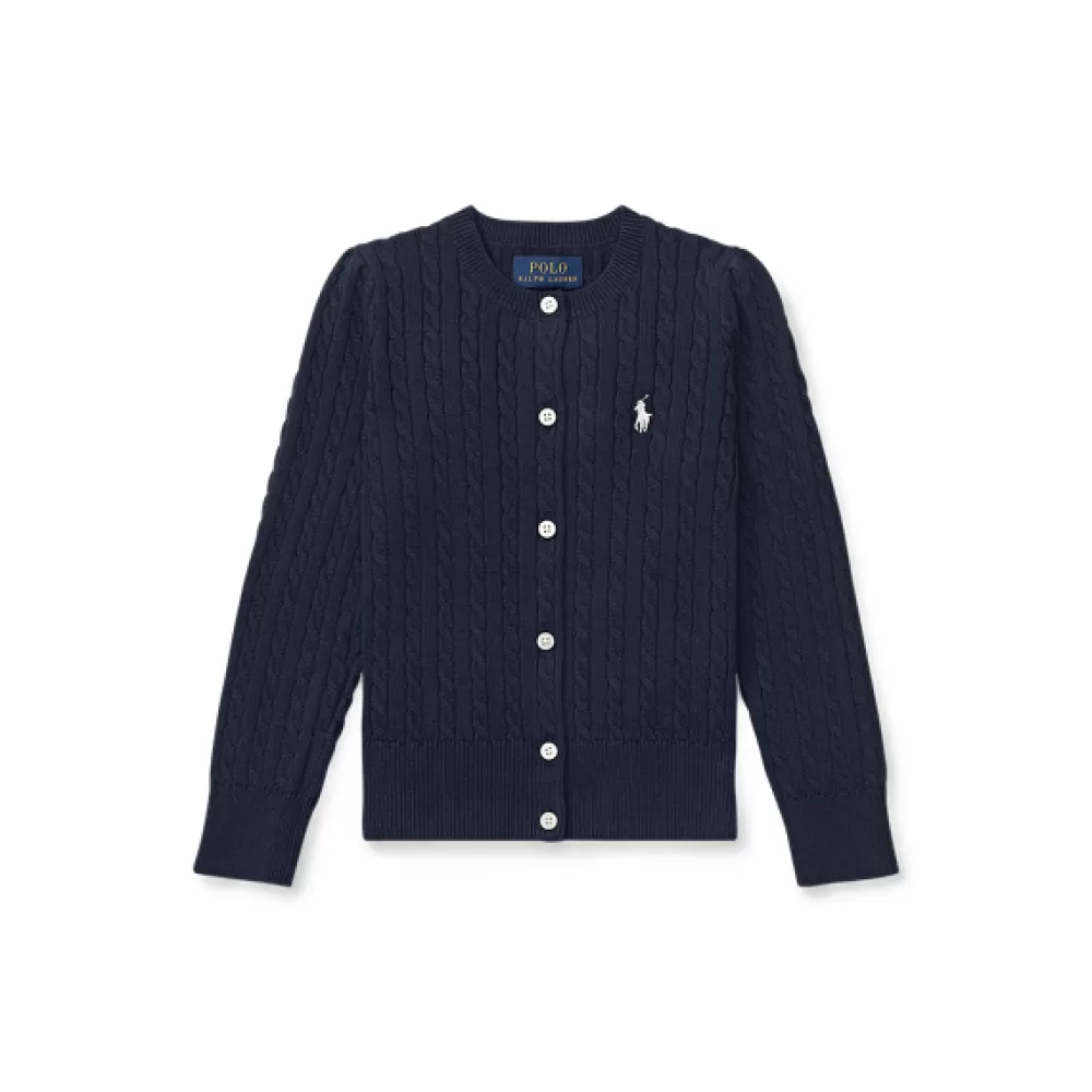 Pullover Und Strickjacken>Ralph Lauren Pullover Und Strickjacken Mini-Cable Cotton Cardigan | DE